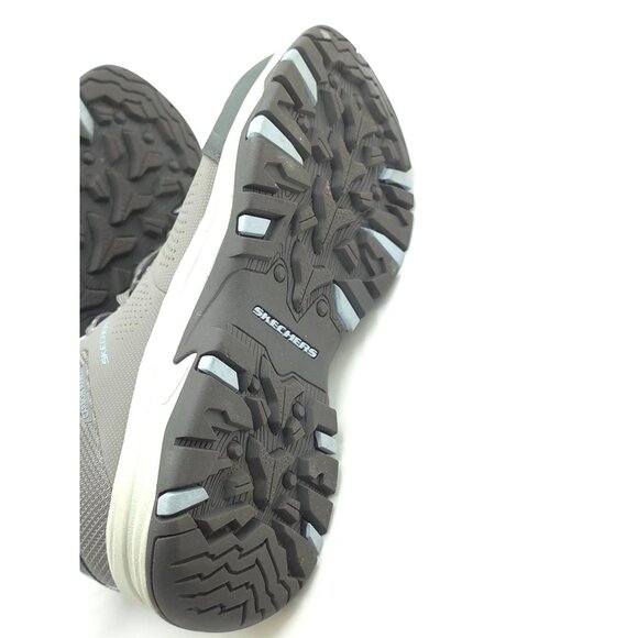 Skechers Air-Cooled Memory Foam Gray Lace-Up Steel Toe Sneakers - Picture 9 of 9